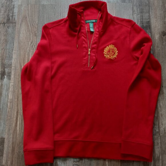 90's Ralph Lauren quarter zip pullover Size Med - Picture 1 of 2